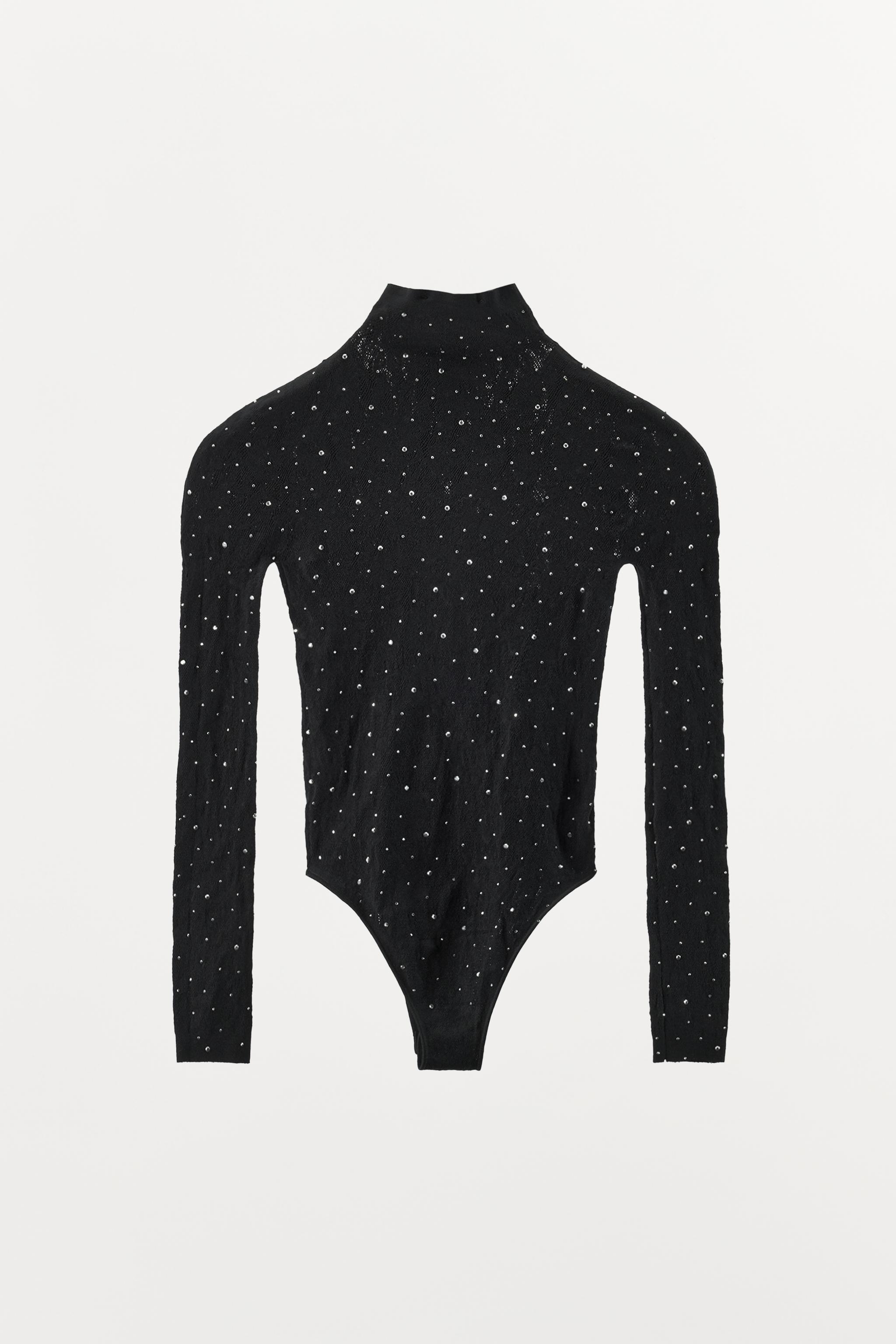 SEAMLESS SPARKLY LACE BODYSUIT